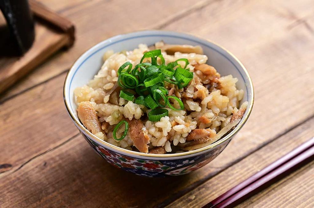 煮穴子のわさび釜飯