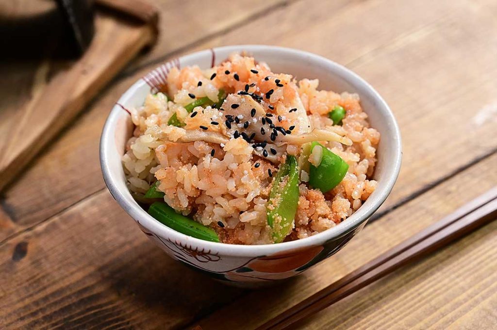 シャキシャキ明太スナップ釜飯