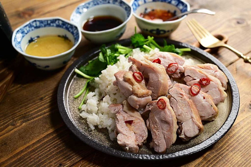 シンガポールチキンライス風釜飯